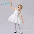 Organza Lace A Line Scoop Bow White Flower Girl Dresses